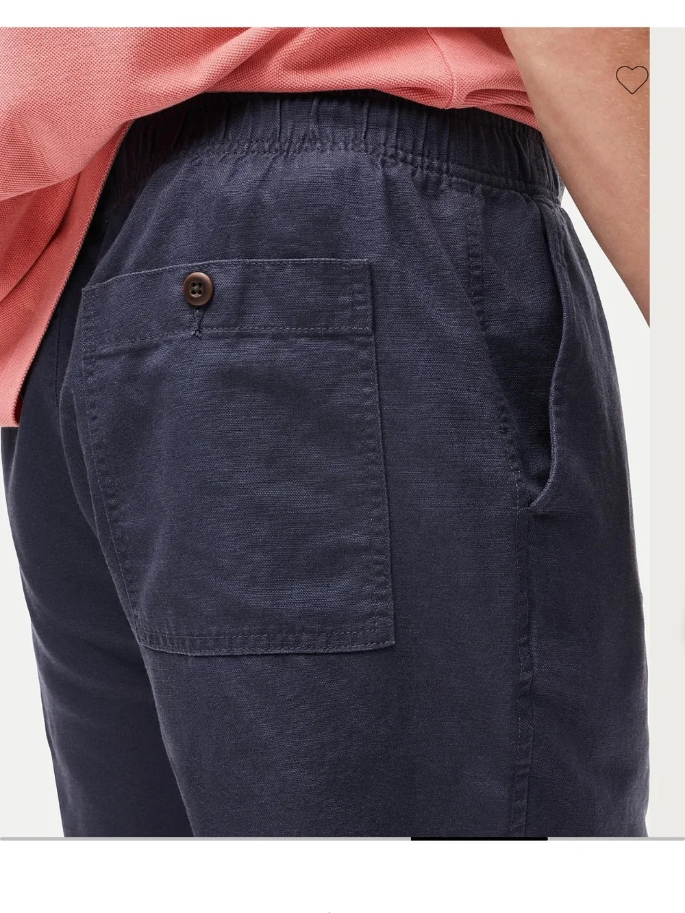J.Crew 5.5” Pier Short in cotton-linen blend